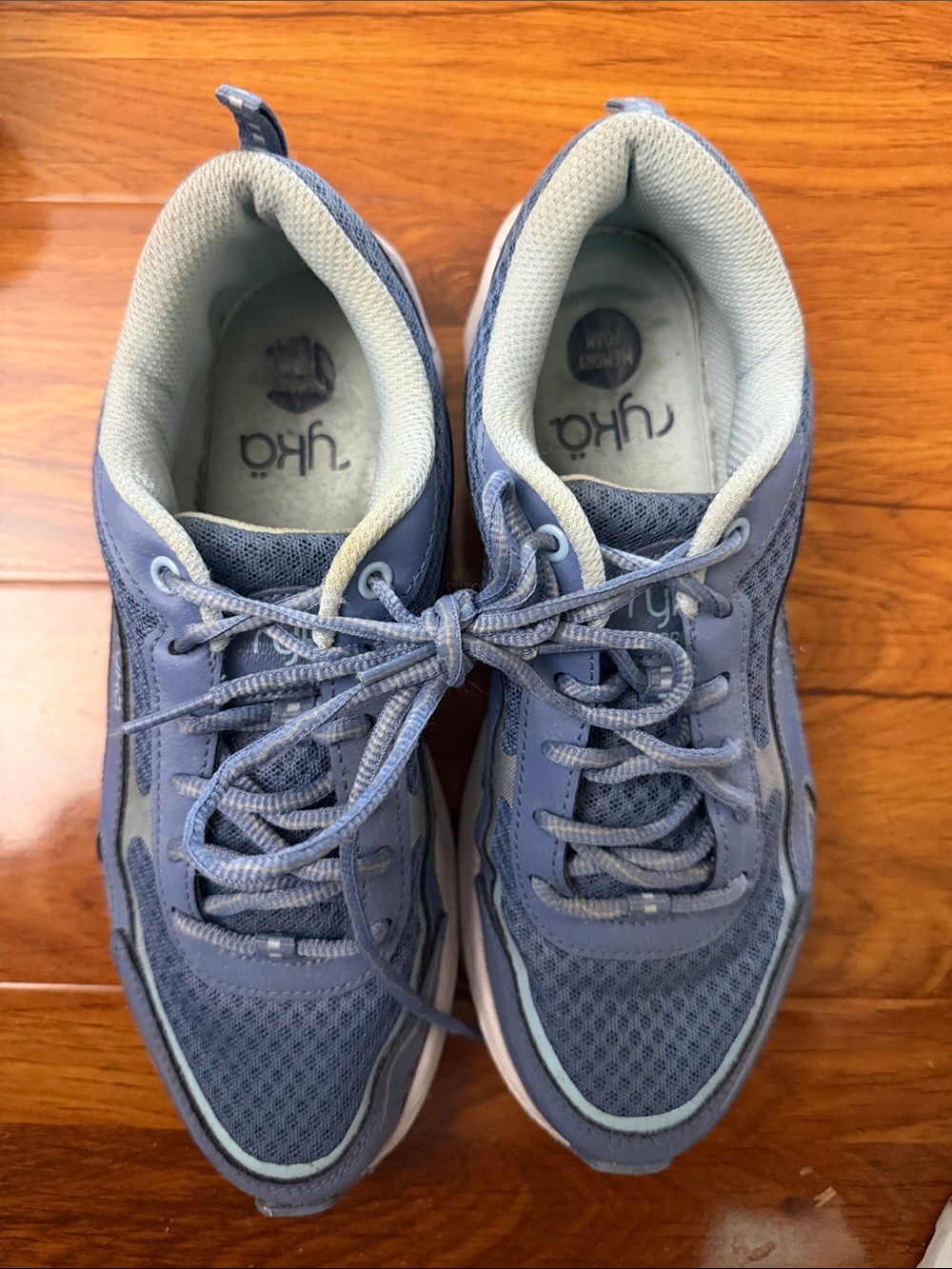 Ryka Women's Light Blue Mesh Athletic Sneakers